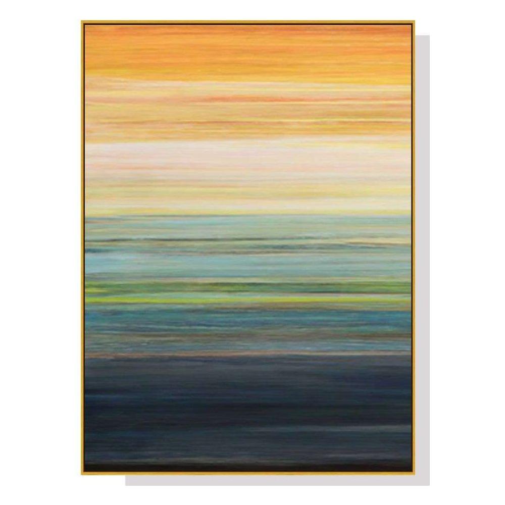Wall Art 70cmx100cm The Magic Hour I Gold Frame Canvas - Magdasmall
