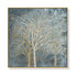 Wall Art 70cmx70cm Forest In The Twilight Trees Gold Frame Canvas - Magdasmall