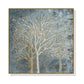 Wall Art 70cmx70cm Forest In The Twilight Trees Gold Frame Canvas - Magdasmall