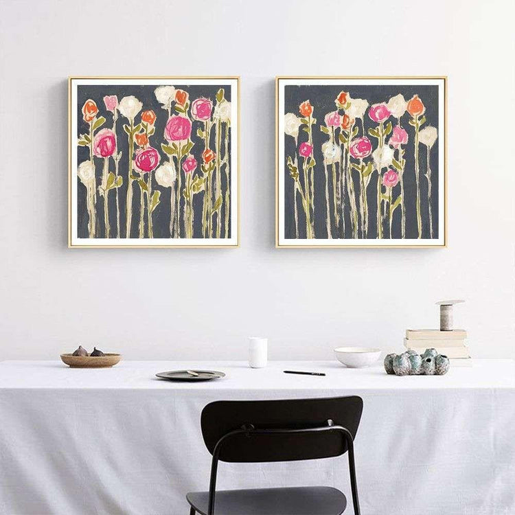 Wall Art 70cmx70cm Laurels Lollies 2 Sets Wood Frame Canvas - Magdasmall