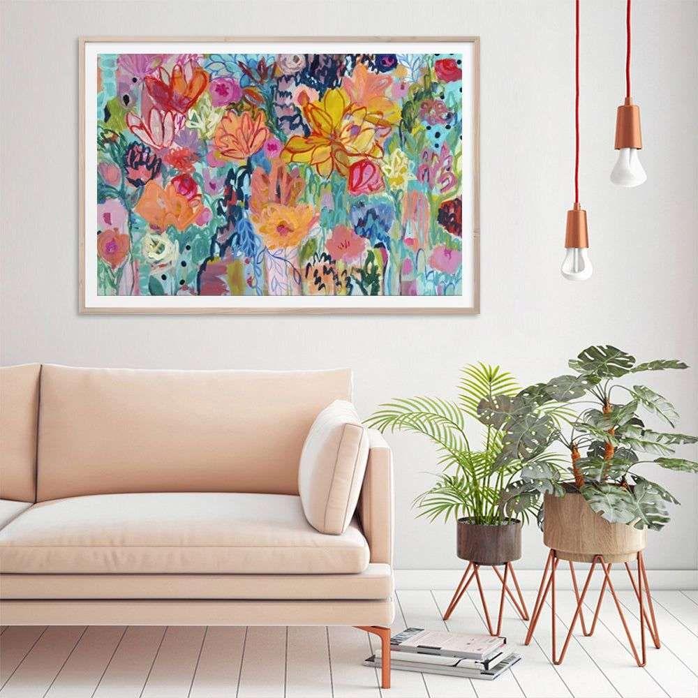 Wall Art 80cmx120cm Carrie Schmitt Wood Frame Canvas - Magdasmall