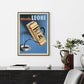 Wall Art 80cmx120cm Miscela Leone, 1950 Black Frame Canvas - Magdasmall