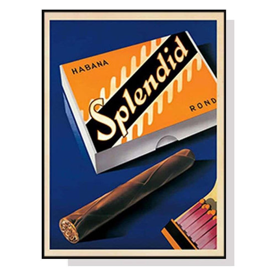 Wall Art 80cmx120cm Splendid Black Frame Canvas