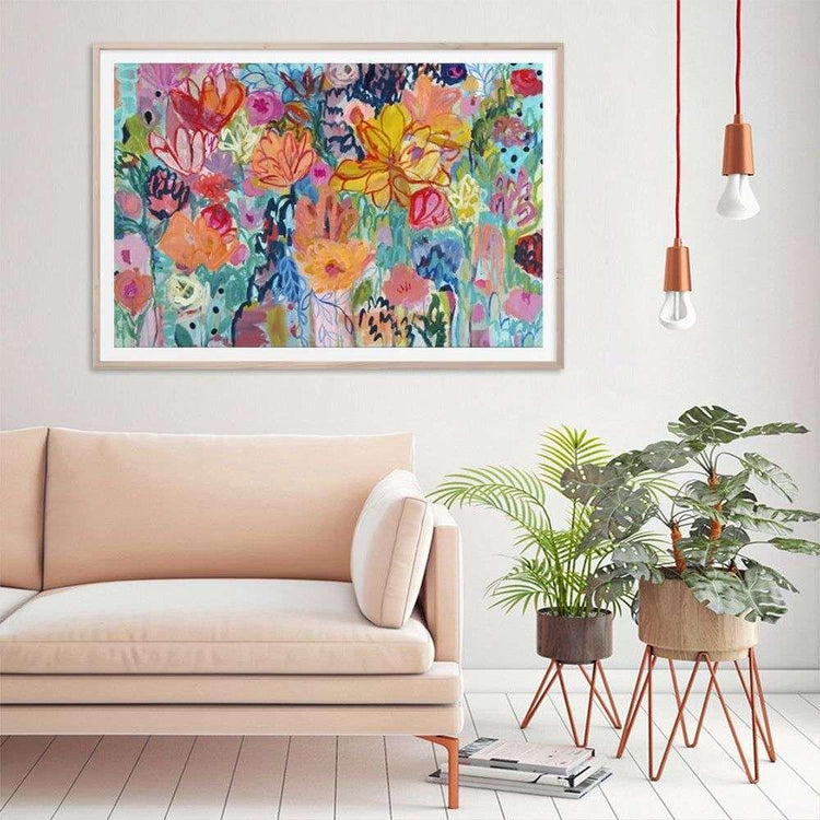 Wall Art 90cmx135cm Carrie Schmitt Wood Frame Canvas - Magdasmall