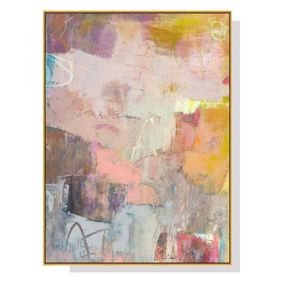 Wall Art 90cmx135cm Lann II Gold Frame Canvas - Magdasmall