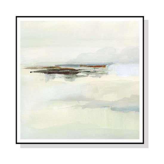 Wall Art 90cmx90cm Atmospheric Edge Black Frame Canvas - Magdasmall