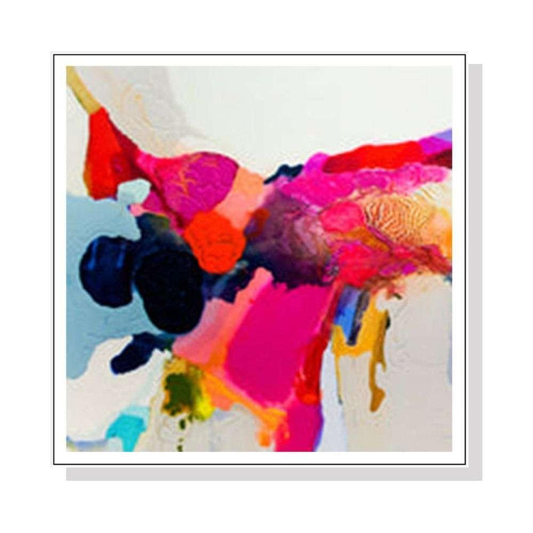 Wall Art 90cmx90cm Reach In White Frame Canvas - Magdasmall