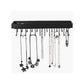 Wall Mount Hanging Jewellery Organiser Holder with 23 Hooks (Black)