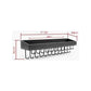 Wall Mount Hanging Jewellery Organiser Holder with 23 Hooks (Black)