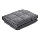 Weighted Blanket Adult 7KG Heavy Gravity Blankets Microfibre Cover Glass Beads Calming Sleep Anxiety Relief Grey