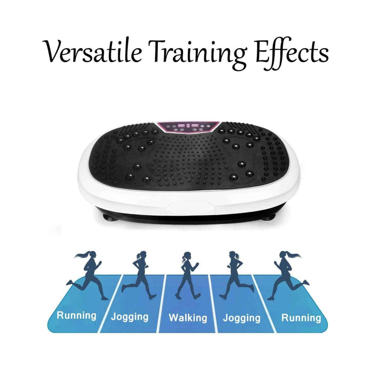 White Mini Vibration Platform - Magnet Therapy Vibrating Machine Exercise Plate