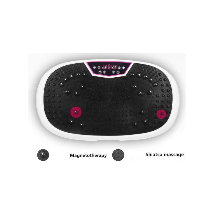 White Mini Vibration Platform - Magnet Therapy Vibrating Machine Exercise Plate