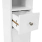 White Tall Bathroom Cabinet High Storage