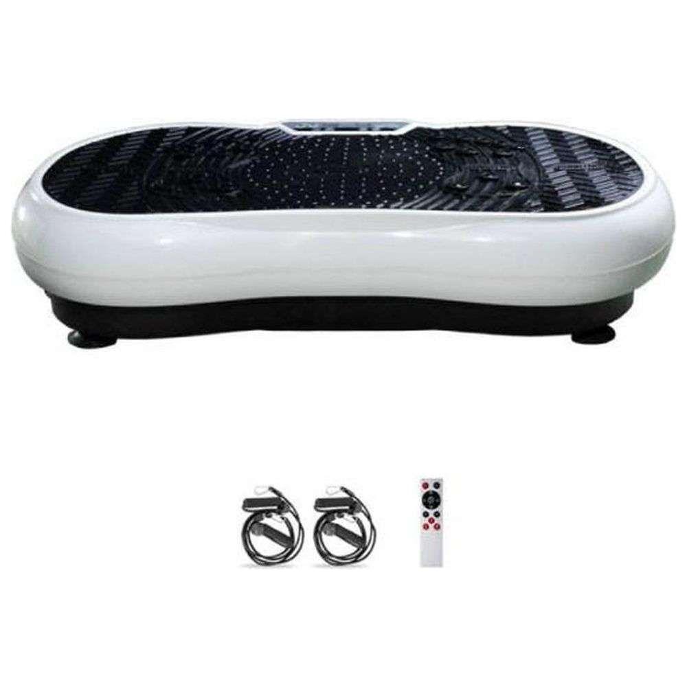 White Vibration Machine Platform - Exercise Vibrating Plate - Whole Body Workout