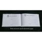 White Wedding Guest Book Register with Silver Pen Matching Stand Set 36 Lined Pages - White Ribbon and Diamante Bow Cover