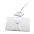 White Wedding Guest Book Register with Silver Pen Matching Stand Set 36 Lined Pages - White Sach Diamante Cover