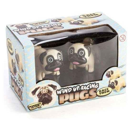 Wind Up Racing Pugs - Set of 2