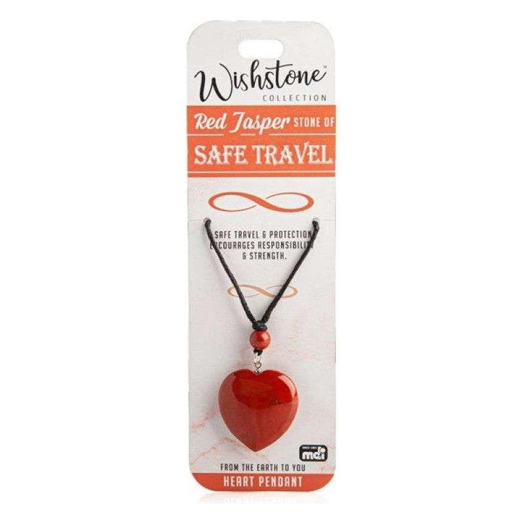 Wishstone Collection Red Jasper Heart Pendant