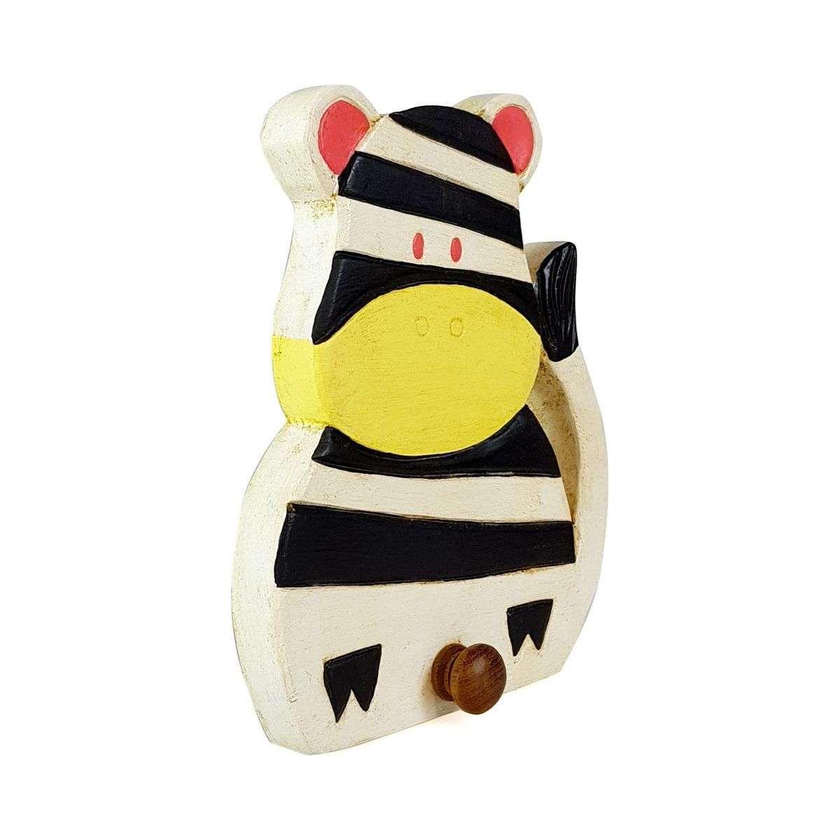 Wooden Wall Hooks Zebra - Magdasmall