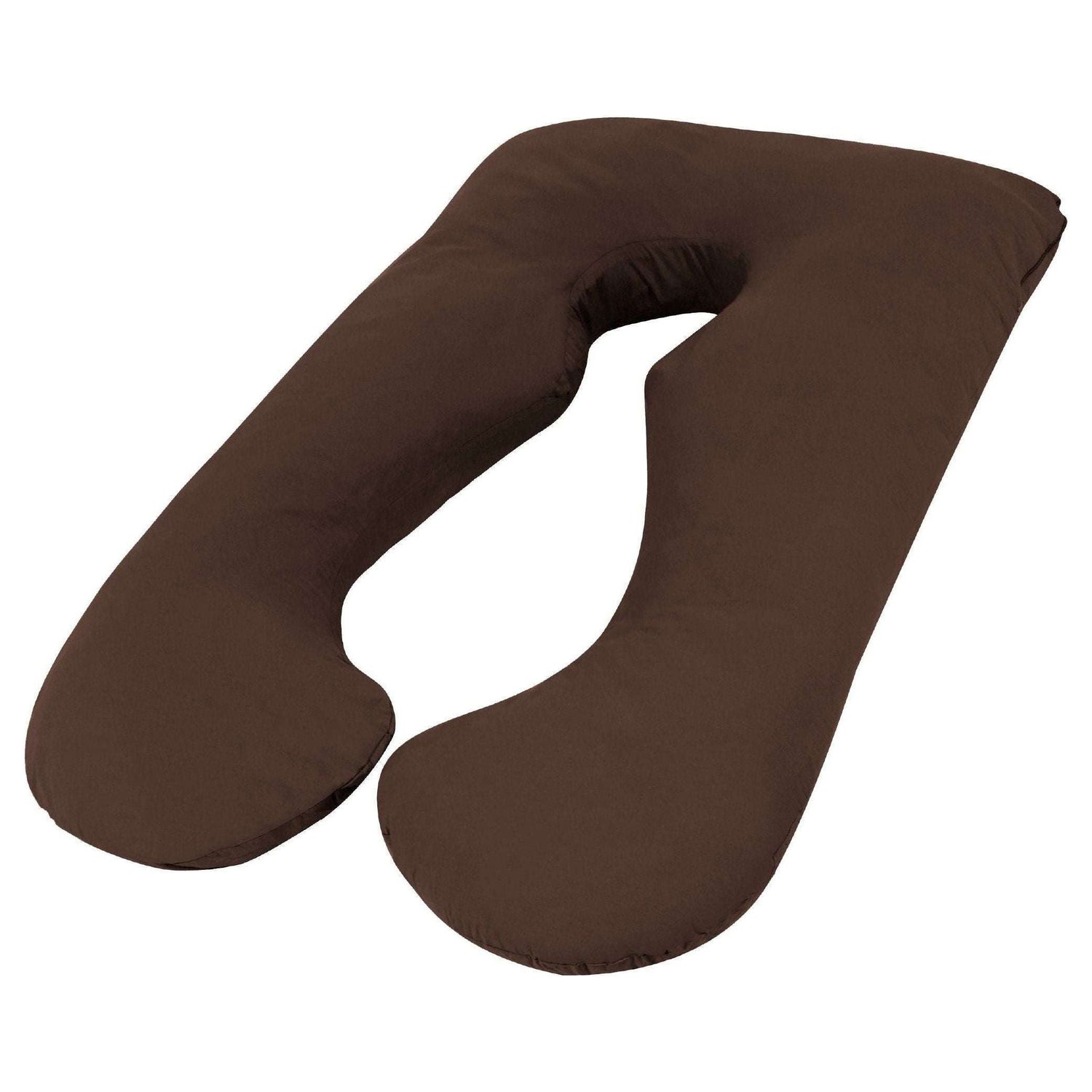 Woolcomfort Aus Made Maternity Pregnancy Nursing Sleeping Body Pillow Pillowcase Included Chocolate - Magdasmall