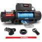 X-BULL 12000LB Electric Winch 12V synthetic rope 4WD with Recovery Tracks Gen3.0 Black