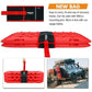 X-BULL 2 Pairs Recovery tracks Sand Mud Snow 4WD / 4x4 ATV Offroad Stronger Gen 3.0 - Red