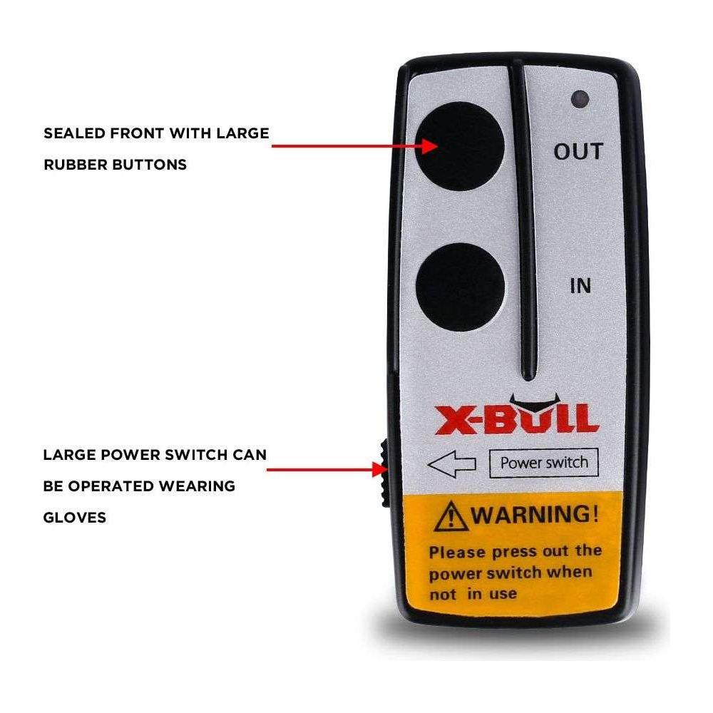 X-BULL 2x Wireless Winch Remote Control 12 Volt 150ft Handset Switch 4wd