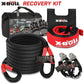 X-BULL Recovery Kit 4X4 Off-Road Kinetic Rope Snatch Strap Winch Damper 4WD13PCS