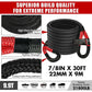 X-BULL Recovery Kit 4X4 Off-Road Kinetic Rope Snatch Strap Winch Damper 4WD13PCS