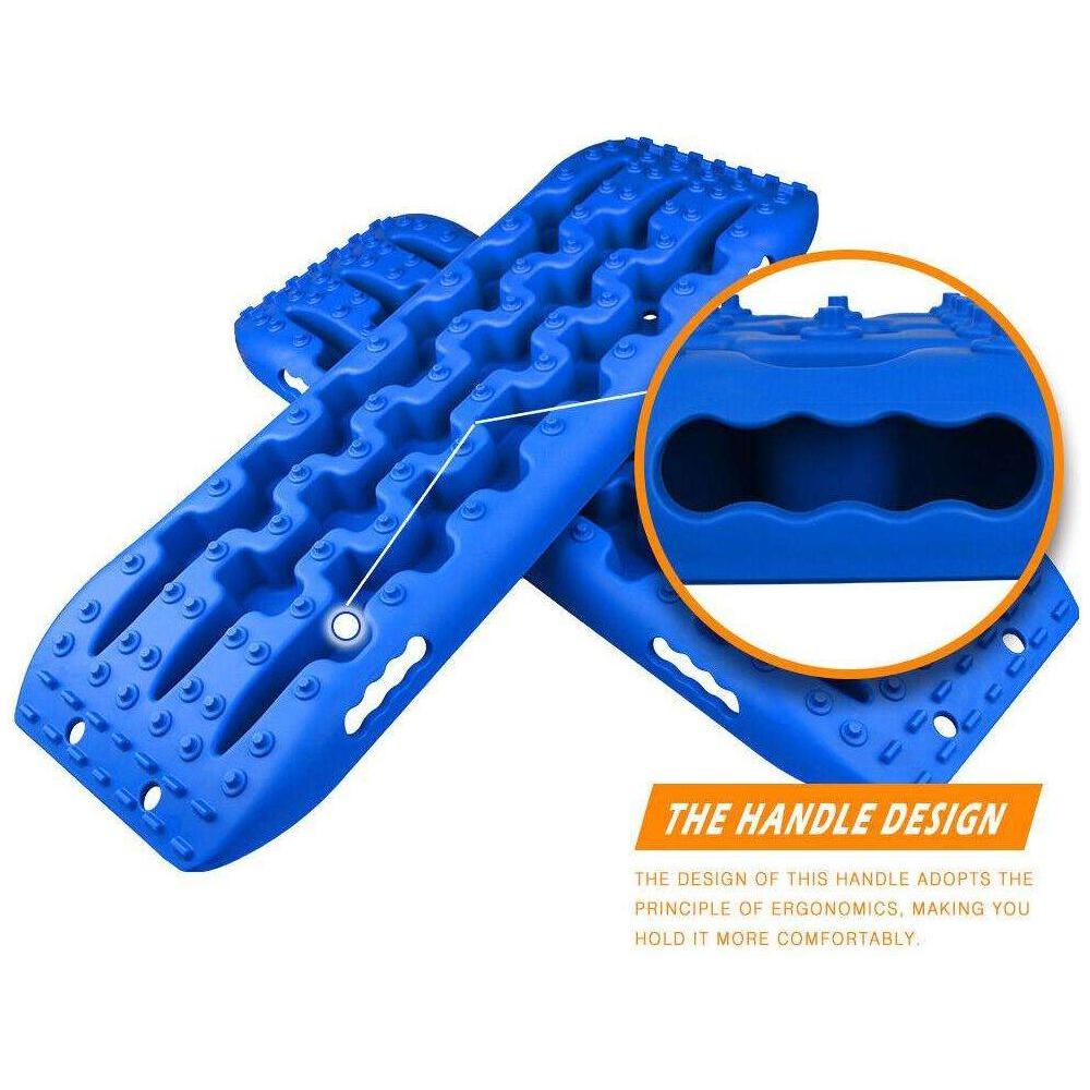 X-BULL Recovery tracks Sand Trucks Offroad With 4PCS Mounting Pins 4WDGen 2.0 - blue