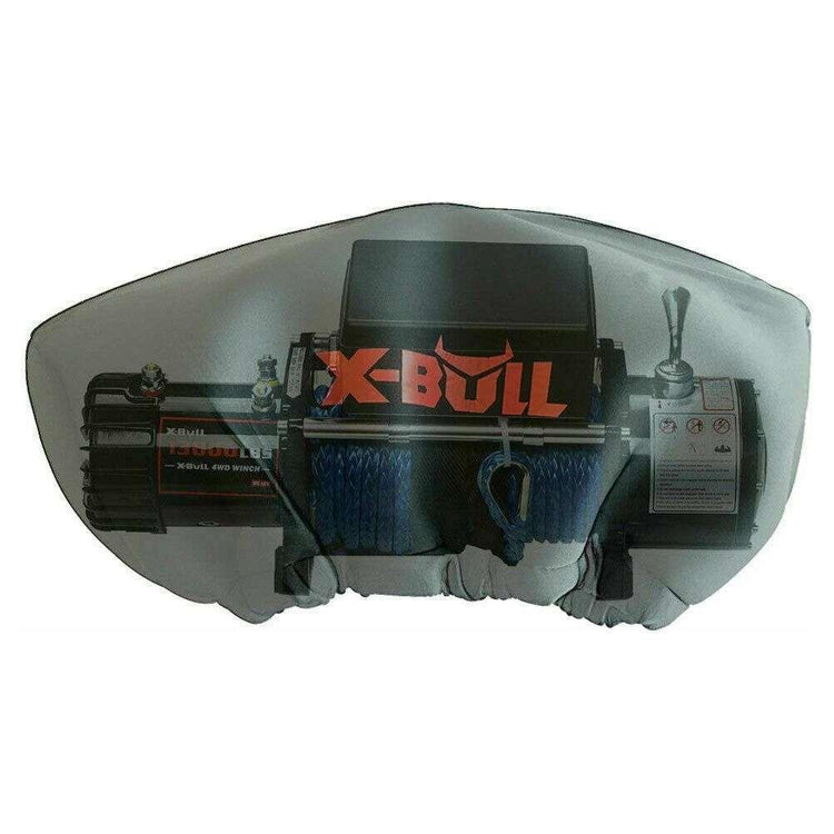 X-BULL Winch Cover Waterproof fits 8000-17000LBS Winch Dust Cover Soft 4X4