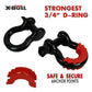 X-BULL Winch Recovery Kit 11PCS 4WD 4x4 Pack Off Road Snatch Strap Essential