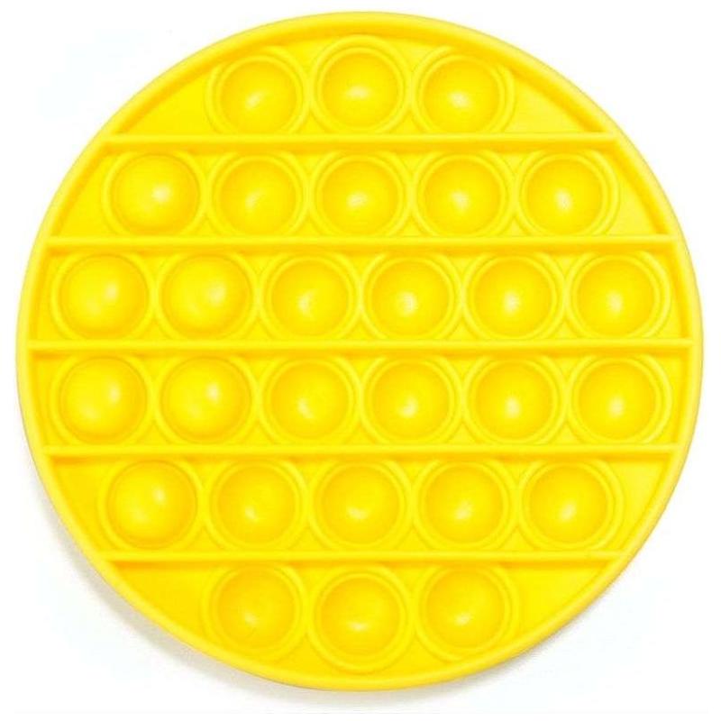 Yellow Round Push And Pop