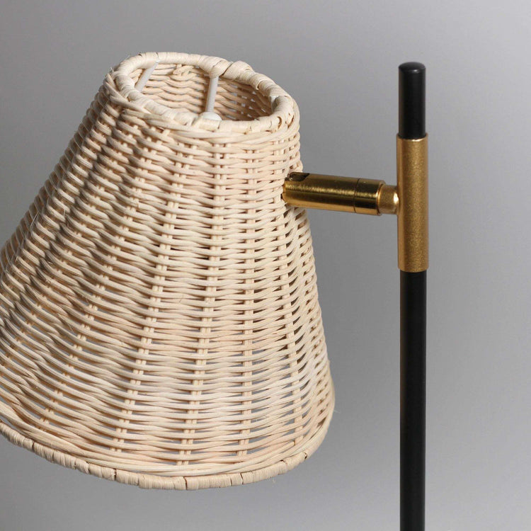 Yvette Rattan Table Lamp - Magdasmall