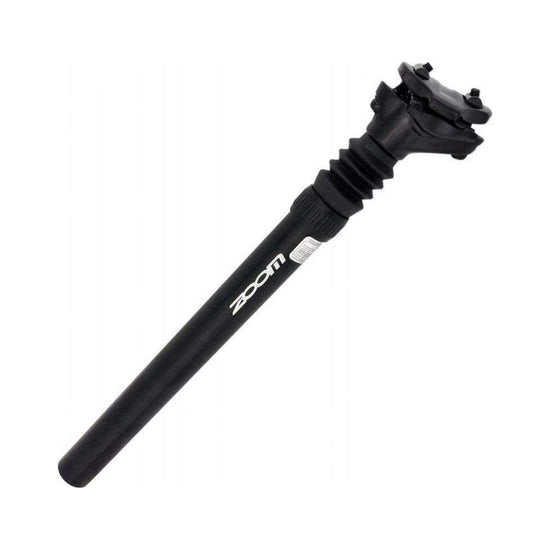 ZOOM Suspension Mountain MTB Road Bike Bicycle Seatpost Seat Shock Absorber Post Black Light Weight Aluminium - 30.9mm