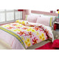 Floating Frangipani Quilt Cover Set Soft Pink Single