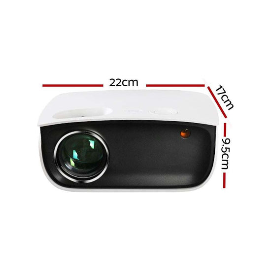 Devanti Mini Video Projector Wifi USB HDMI Portable HD 1080P Home Projector